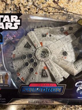 Star Wars Millennium Falcon Toy - Gray with Orange Accents